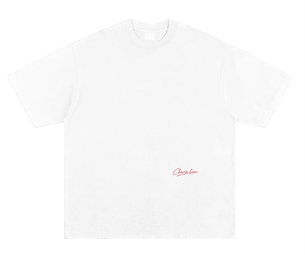Coffee First Chaos Later (Oversized Tee) - White