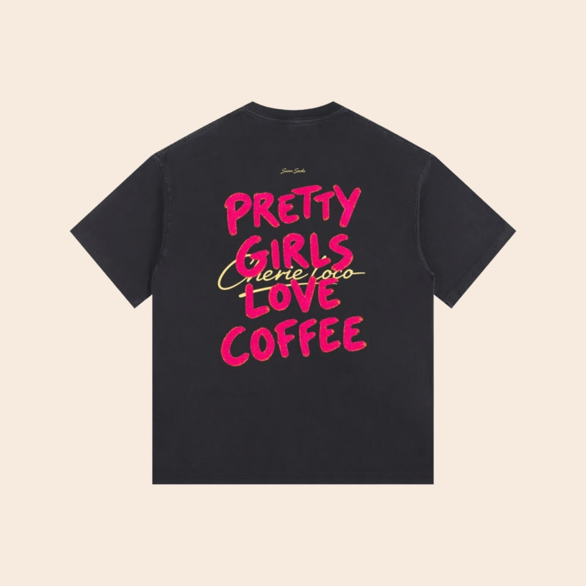 Pretty Girls Love Coffee T-shirt (Black)