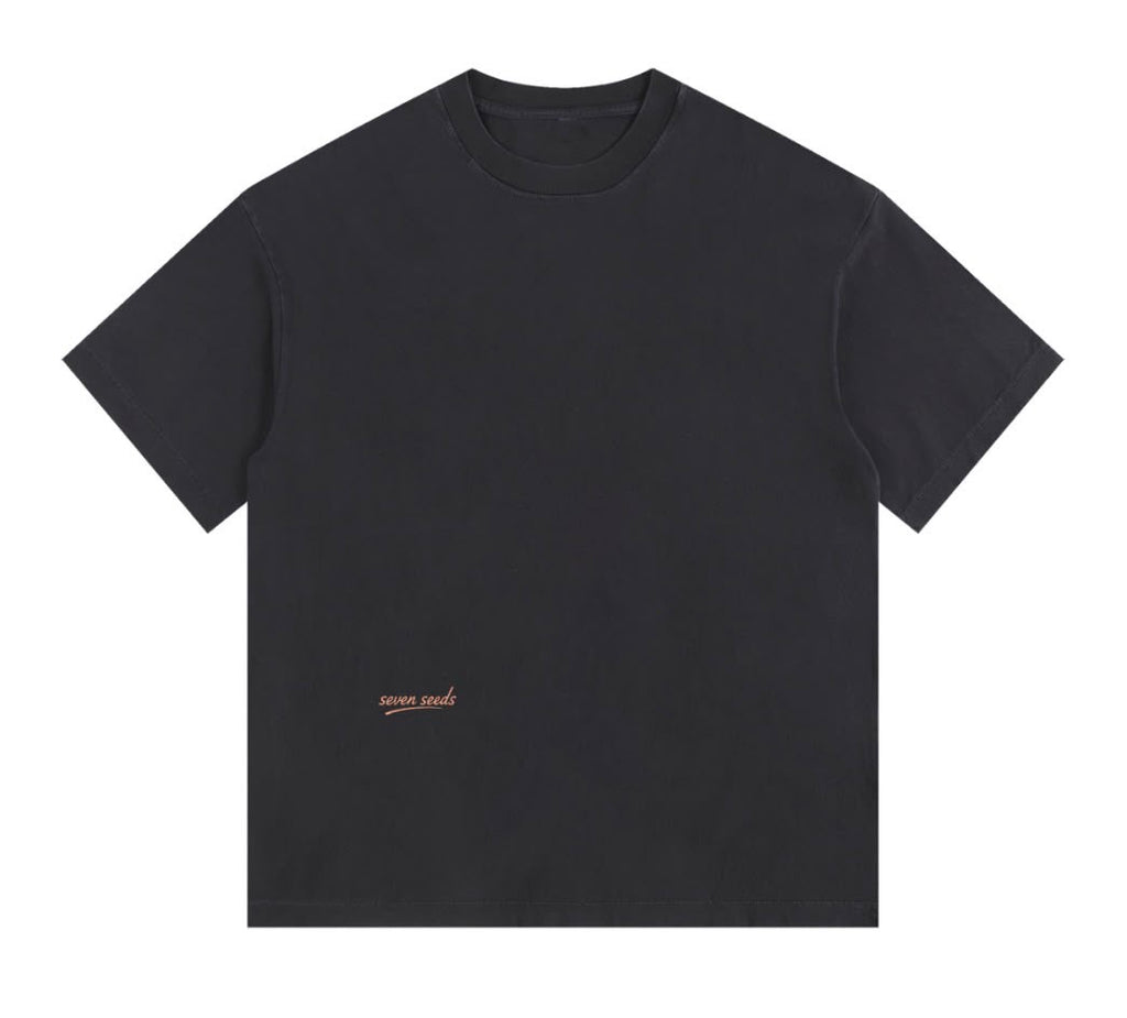 Coffee First Think Later Tee - Dark Charcoal
