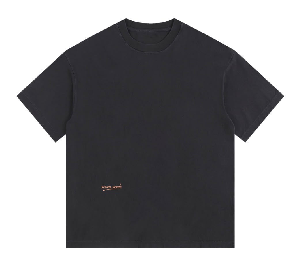 Coffee First Think Later Tee - Dark Charcoal