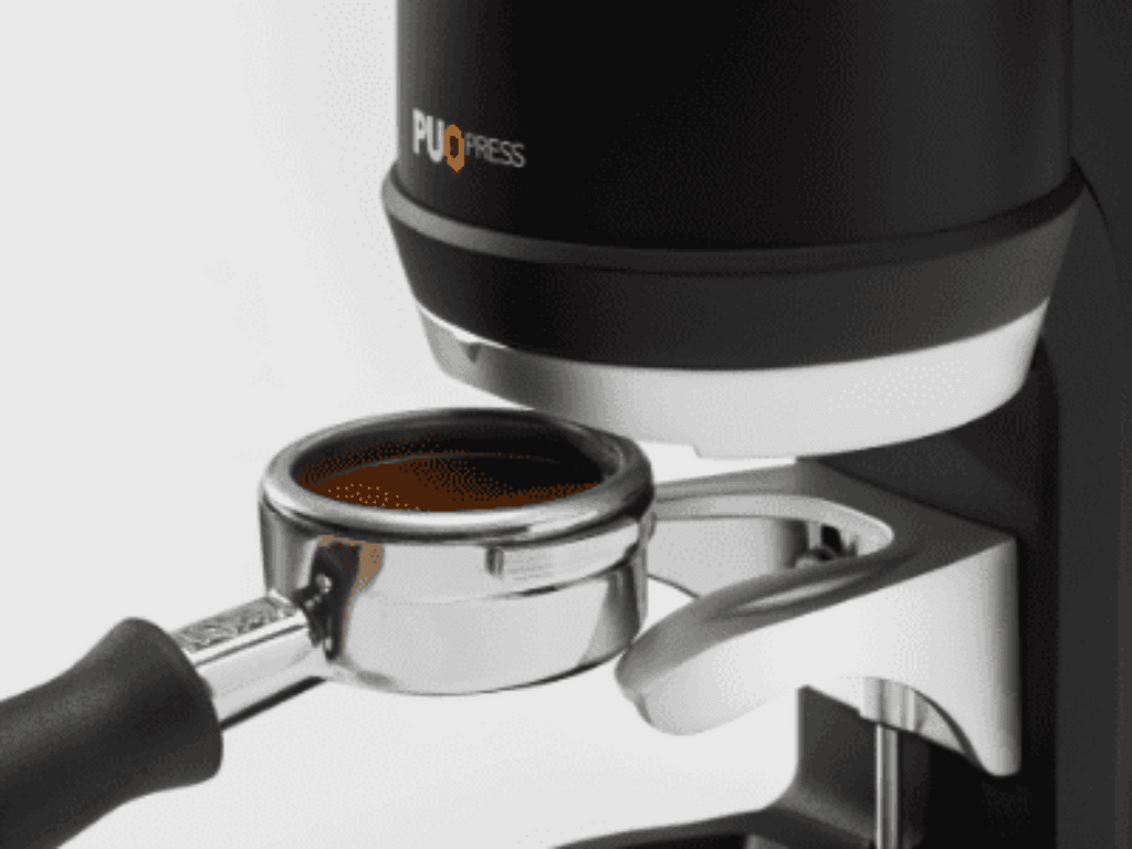 Puqpress Q2 Automatic Coffee Tamper – Black (Available in 53mm, 58mm or 58.3mm)