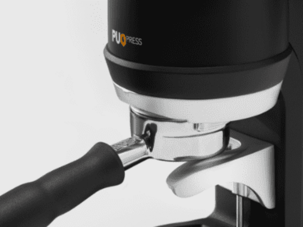 Puqpress Q2 Automatic Coffee Tamper – Black (Available in 53mm, 58mm or 58.3mm)